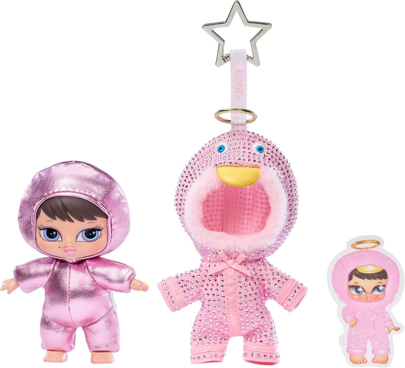 Bratziez Bling Seriez 25th Anniversary Plush Blind Box with Charm Clip and Accessory, Collectible Characters