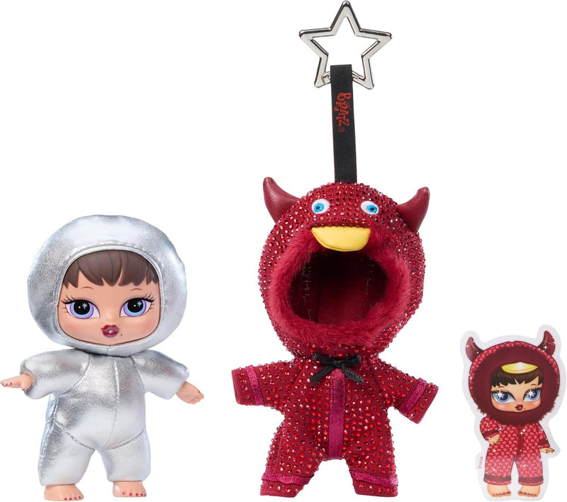 Bratziez Bling Seriez 25th Anniversary Plush Blind Box with Charm Clip and Accessory, Collectible Characters