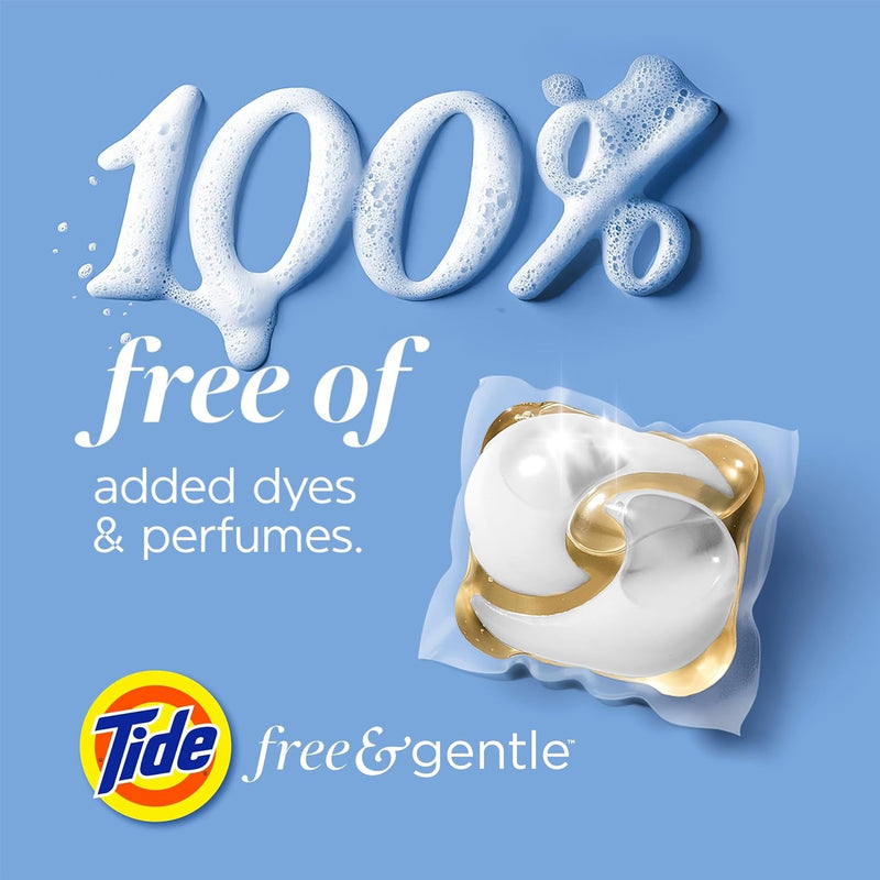 Tide PODS Free & Gentle Laundry Detergent Soap Pacs, 112 Count