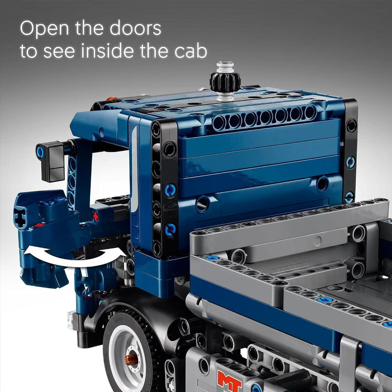 LEGO Technic Tipping Dump Truck Toy - Construction Truck Building Toy for Kids, Boys and Girls, Ages 9+ - Gift for Birthdays - W/Realistic Features - 42203