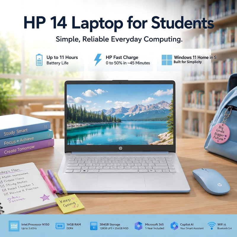 📚✨ La laptop ideal para estudiar, crear y avanzar: HP Laptop