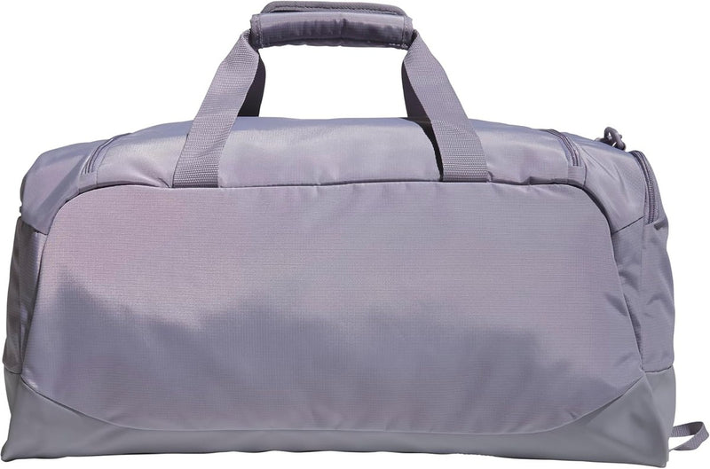 Adidas Defender 5 Duffel Bag for Sports, Gym and Travel, Slate Grey/Silver Metallic, OSFA