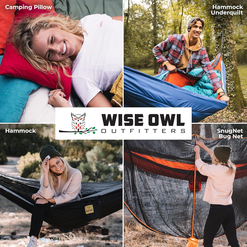 Hamaca de camping Wise Owl Outfitters – Hamaca portátil de hasta 227 kg