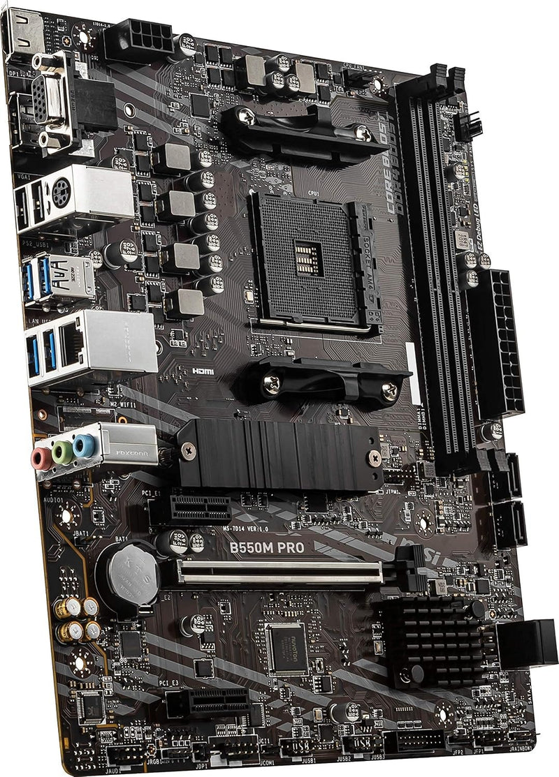 MSI Placa base PRO B550M-P, mATX - Compatible con AMD Ryzen 5000/5000 Serie G
