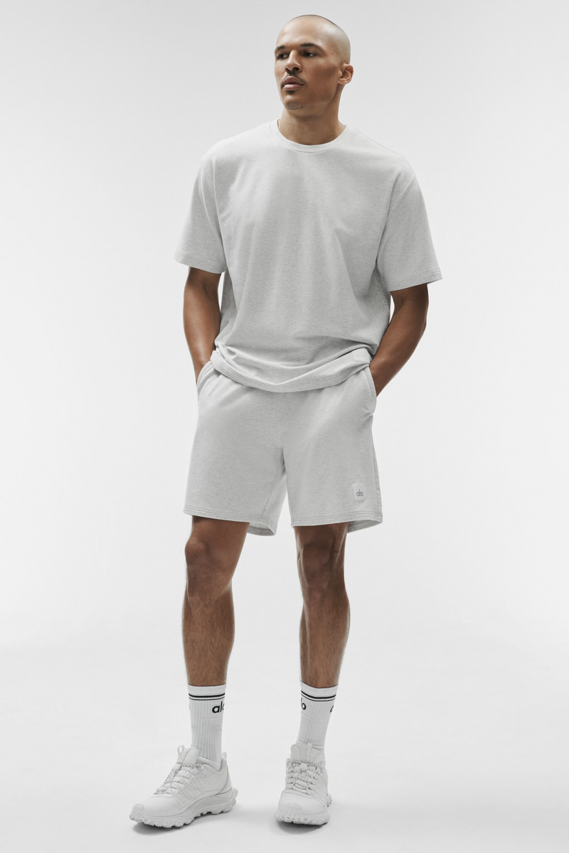 Alo Yoga 7" Double Take Short - White Heather
