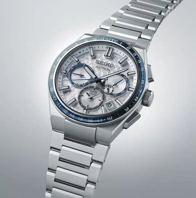 Seiko Astron GPS Solar Cronógrafo SSH135 Edición Limitada Esfera Blanca
