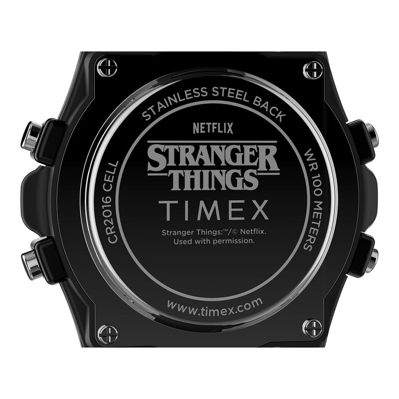Reloj de Pulsera Timex Stranger Things con cronógrafo, alarma y resistencia al agua, diseño exclusivo y moderno para hombres