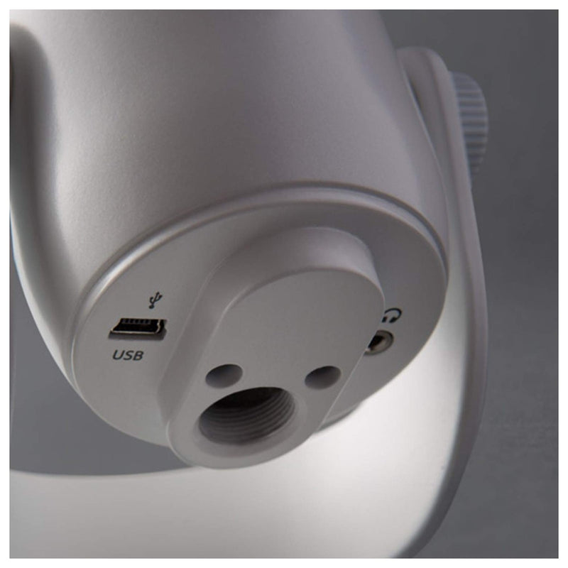 Logitech for Creators Blue Yeti - Micrófono USB para videojuegos, transmisión, pódcasts, blanco (Whiteout)