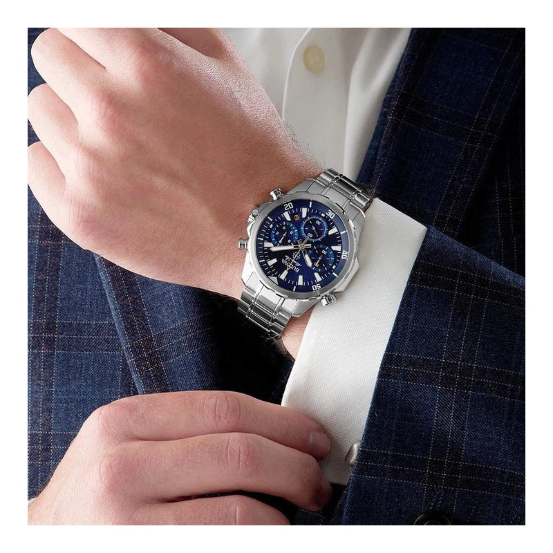 Bulova Marine Star Blue Dial Men's 96B256 Quartz Watch 43mm New Stainless Steel