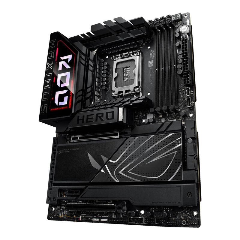 ASUS ROG Maximus Z890 Hero Placa base Intel Z890 LGA 1851, Intel avanzada lista para PC, 22+2+1+2 etapas, DDR5, WiFi 7, 3X PCIe 5.0 M.2