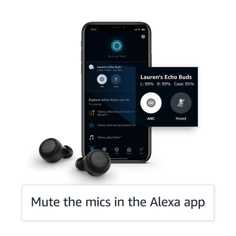 Amazon Echo Buds con cancelación activa de ruido (2da Gen) - Blanco