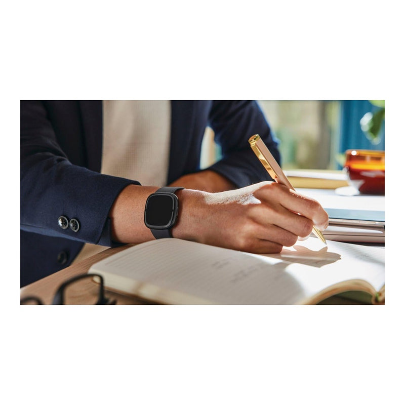 Fitbit Sense 2 - Reloj inteligente avanzado de salud y fitness con ECG, SpO2, frecuencia cardíaca y GPS, gris sombra/grafito, talla única