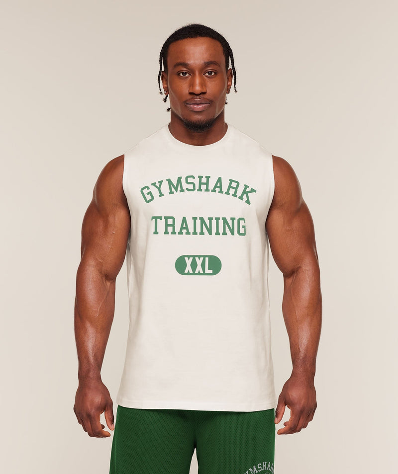 Gymshark Gymshark Training Graphic Tank - Soft White