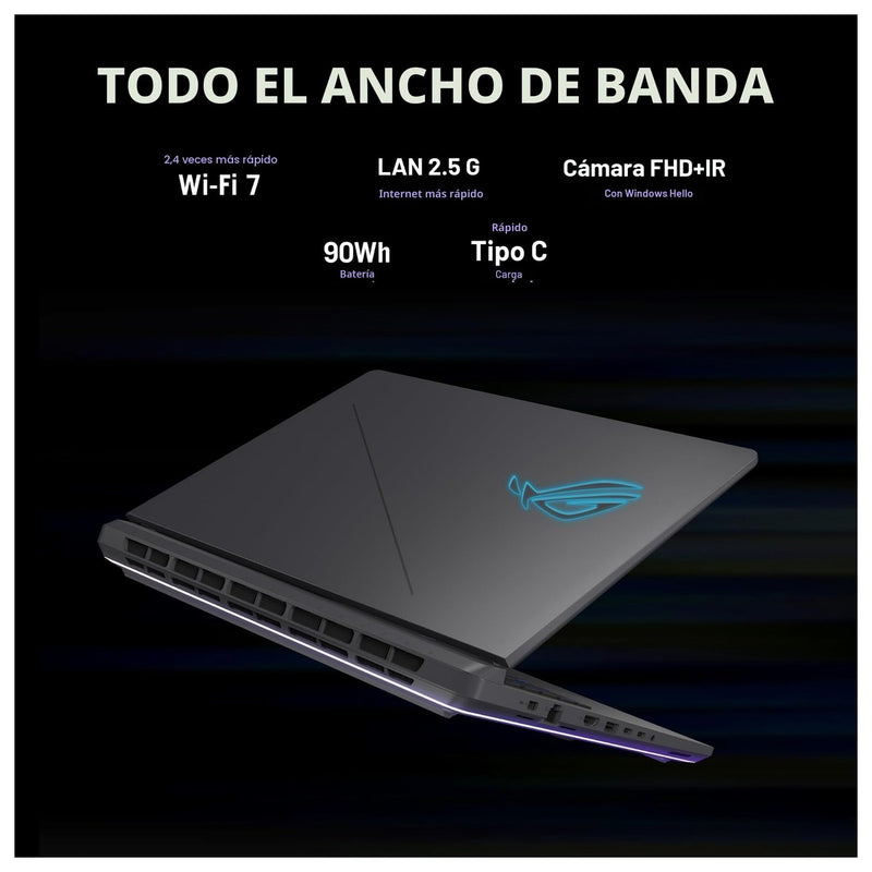 Asus Rog Strix G16 Laptop Gamer 16" Fhd+ 165hz Core I7 16gb Ram 1tb SSD Rtx 5060 Wi-Fi 7 Win11
