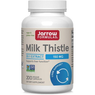 Suplemento de Cardo Mariano Jarrow Formulas 150mg, Extracto Estandarizado a Flavonoides para Salud Hepática