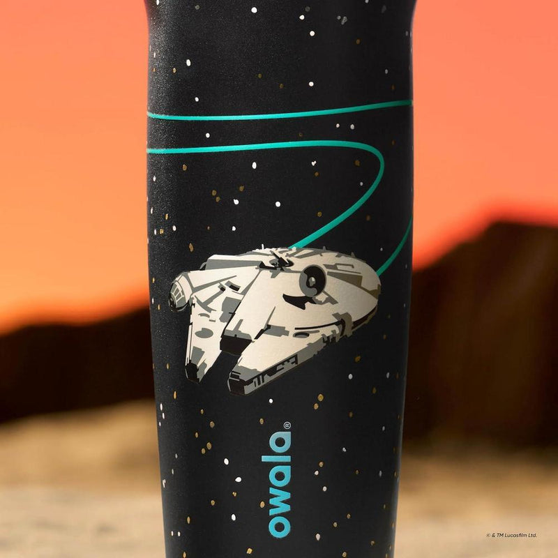 Owala Star Wars FreeSip con acero inoxidable, boquilla dos en uno, y asa, BPA Free y a prueba de fugas