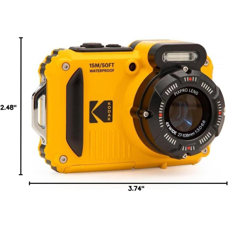 KODAK PIXPRO WPZ2: Cámara digital resistente, impermeable, a prueba de golpes y polvo con WiFi, 16 MP, video Full HD