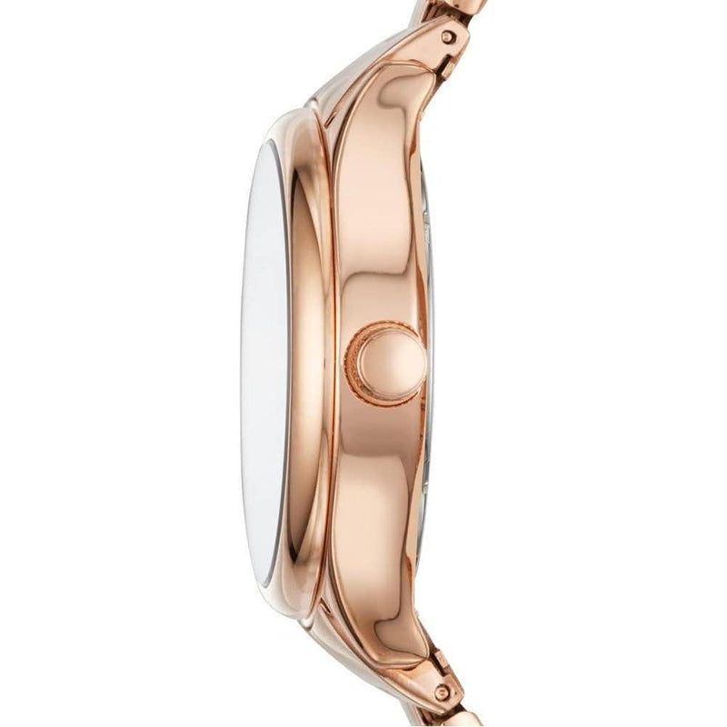 Reloj multifunción de acero inoxidable color oro rosa de Fossil