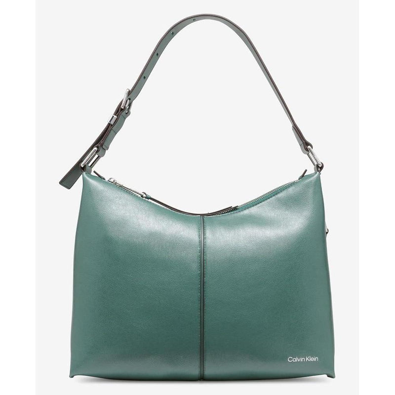 Bolso de hombro Hobo Calvin Klein Max Top Zip, cuero vegano de alta calidad y organización interior segura