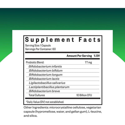 Probiótico HistaminX Seeking Health - Apoyo Digestivo e Inmunológico, 10 mil millones UFC, 60 Cápsulas Vegetarianas