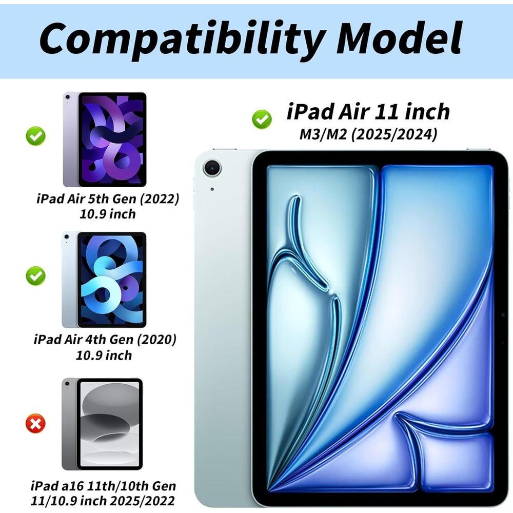 Funda Aoub para iPad Air M3/M2 y 5ª/4ª generación