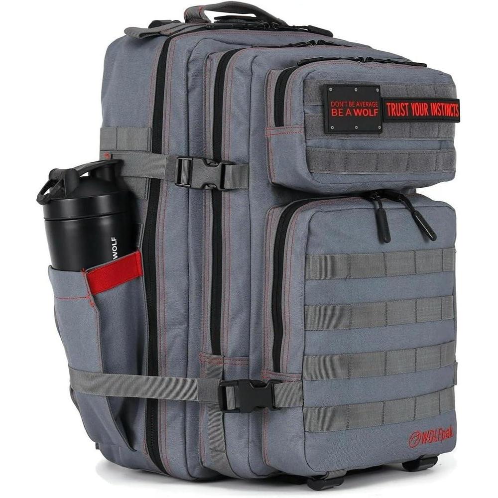 Mochila táctica WOLFpak de 45L color yunque gris para camping