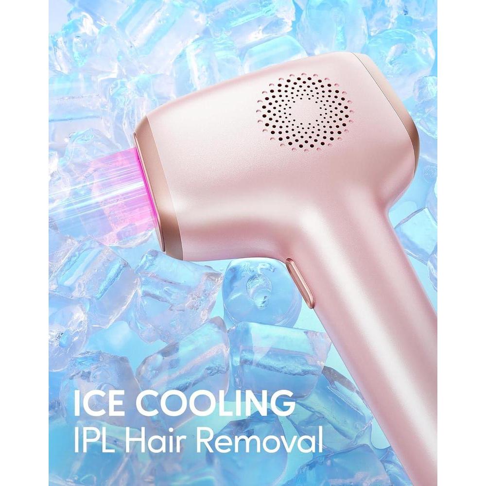 INNZA Depiladora láser con función de cuidado y enfriamiento por hielo para mujeres, 999,999 destellos sin dolor IPL para axilas, piernas, línea de bikini