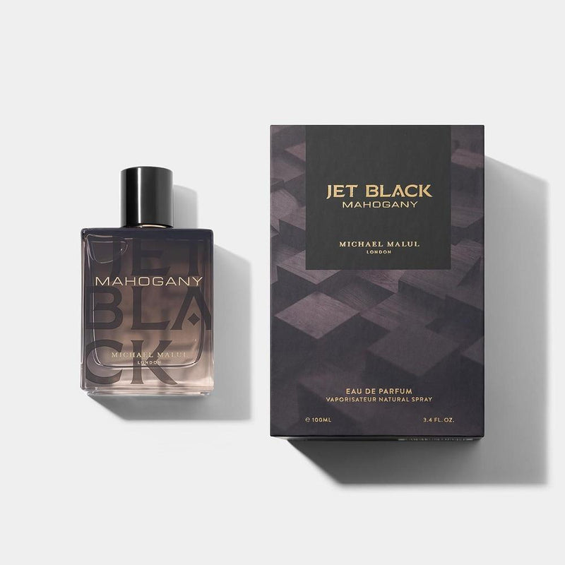Michael Malul Eau de Parfum de Caoba Negro Azabache para Hombre, fragancia con notas de madera y especias