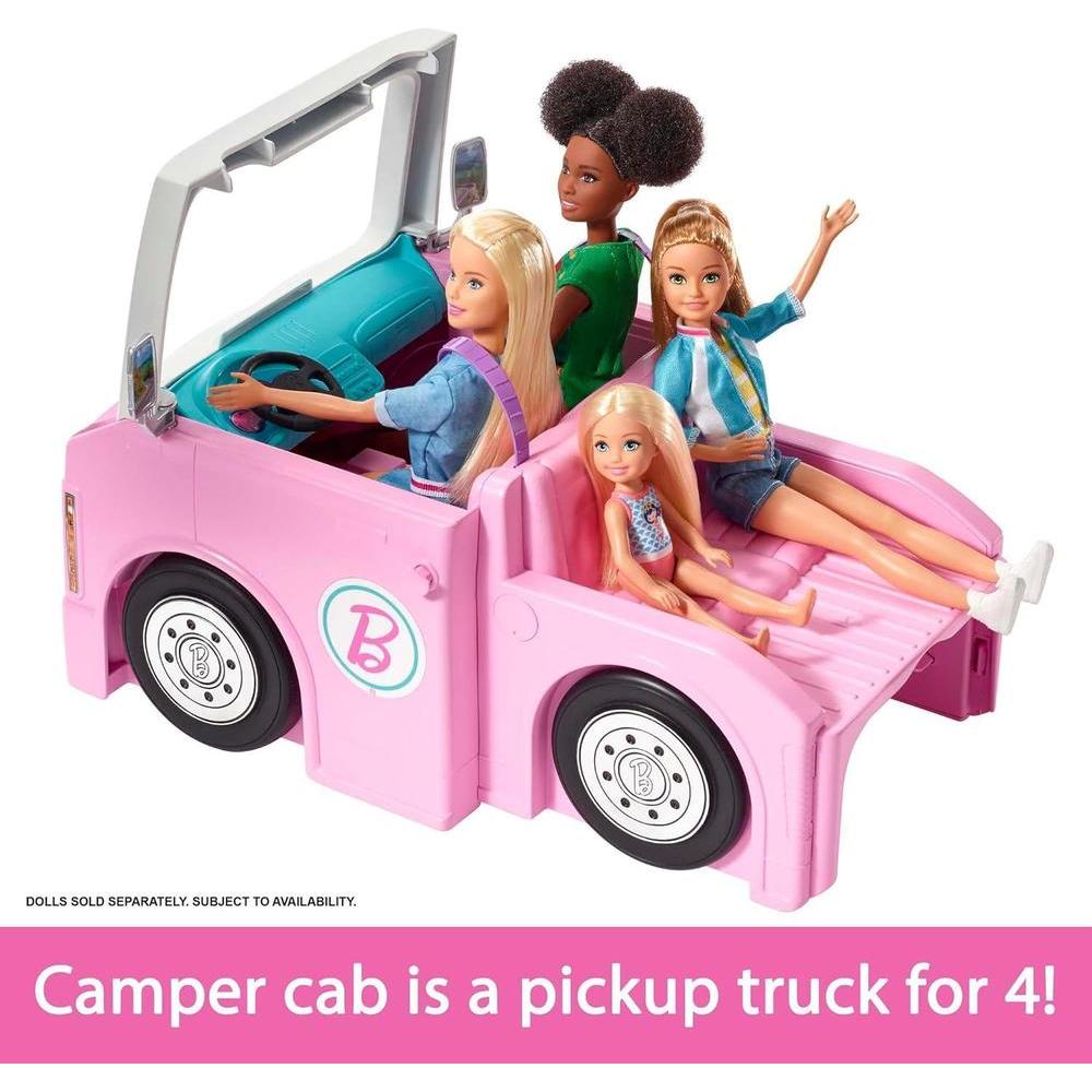 Barbie DreamCamper en 1, juego muñecas con 50 accesorios