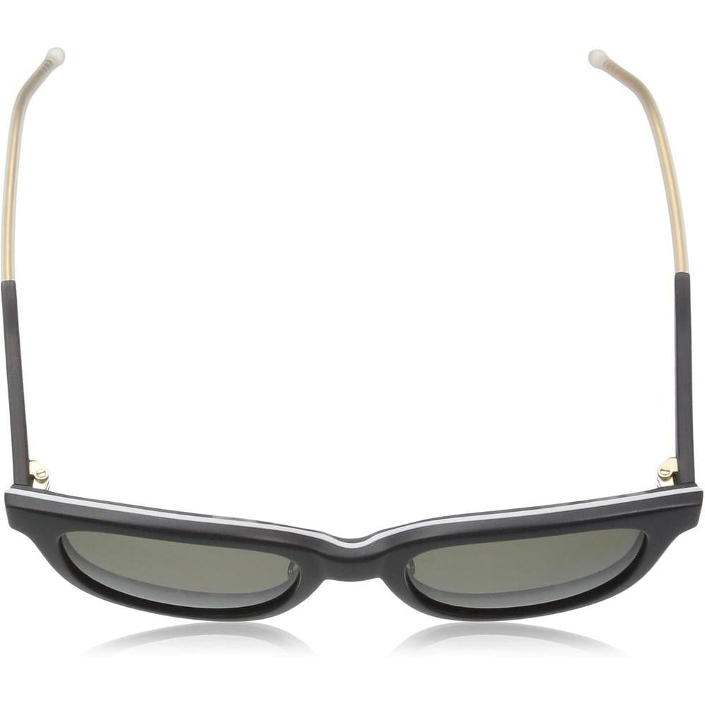 Tommy Hilfiger Gafas de sol unisex para adultos TH1352/S, diseño rectangular con marco de plástico negro mate completo