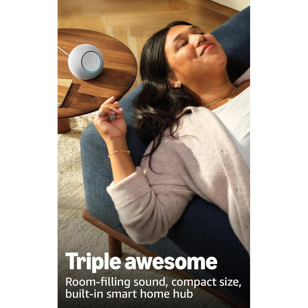 Amazon Echo Dot Max: bocina Alexa con sonido envolvente y hub de Smart Home integrado, amatista