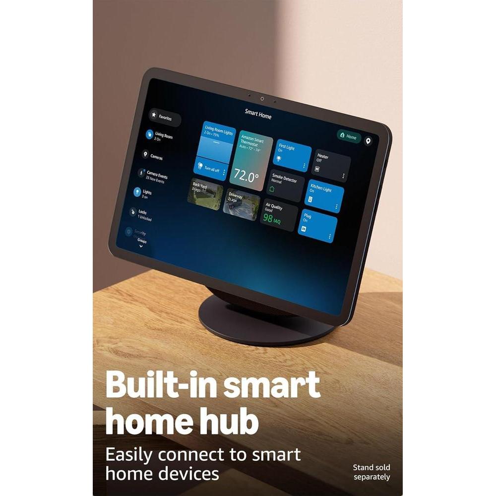 Amazon Echo Show 11 pantalla Full HD con más área de visualización y audio espacial, diseñado para Alexa, color blanco