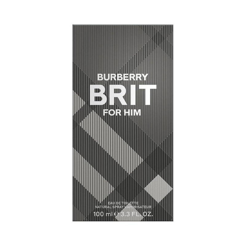 Burberry Brit Eau de Toilette Colonia Woody para hombre con notas de cedro, mandarina, rosa silvestre y haba tonka