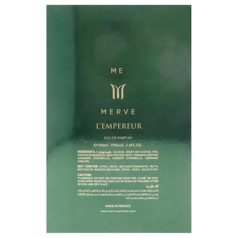 Merve Lempereur para mujer Eau de Parfum, un exquisito aroma de cuero, rosa y pachulí, con notas especiadas
