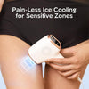 Depiladora IPL INNZA con cuidado de enfriamiento. 999,999 flashes y resultados duraderos, eliminador de vello sin dolor para mujeres
