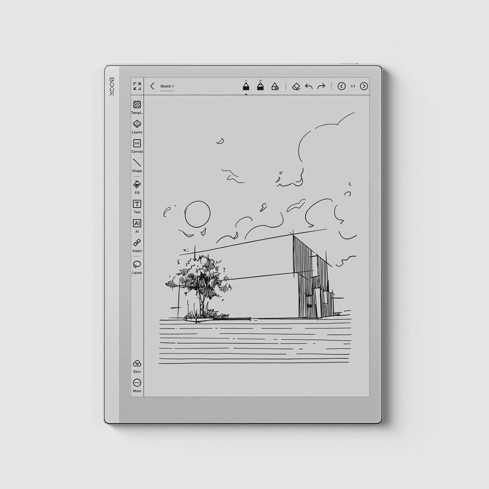Boox Tablet Go 10.3, Pantalla De Tinta Electrónica Sin Luz Frontal, 4GB Ram, 64GB Almacenamiento, 300 Ppi, Android 12