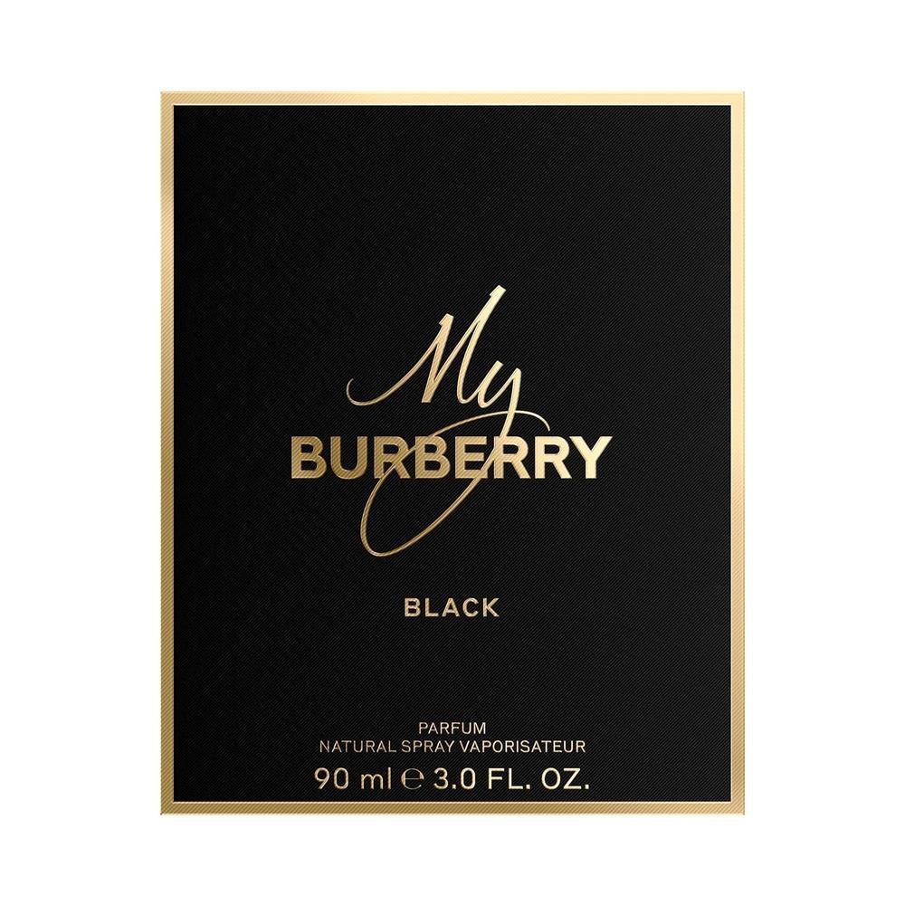 BURBERRY My Black Eau de Parfum, perfume floral de lujo para mujer con notas de jazmín, rosa, ámbar y pachulí duradero