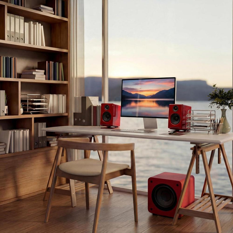 Subwoofer Audioengine S6: Altavoz compacto para TV o cine en casa con 210W y graves profundos