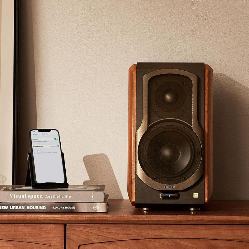 Bocinas de estante Edifier S1000W WiFi Audiophile Active, sistema de sonido HiFi Bluetooth compatible con Alexa