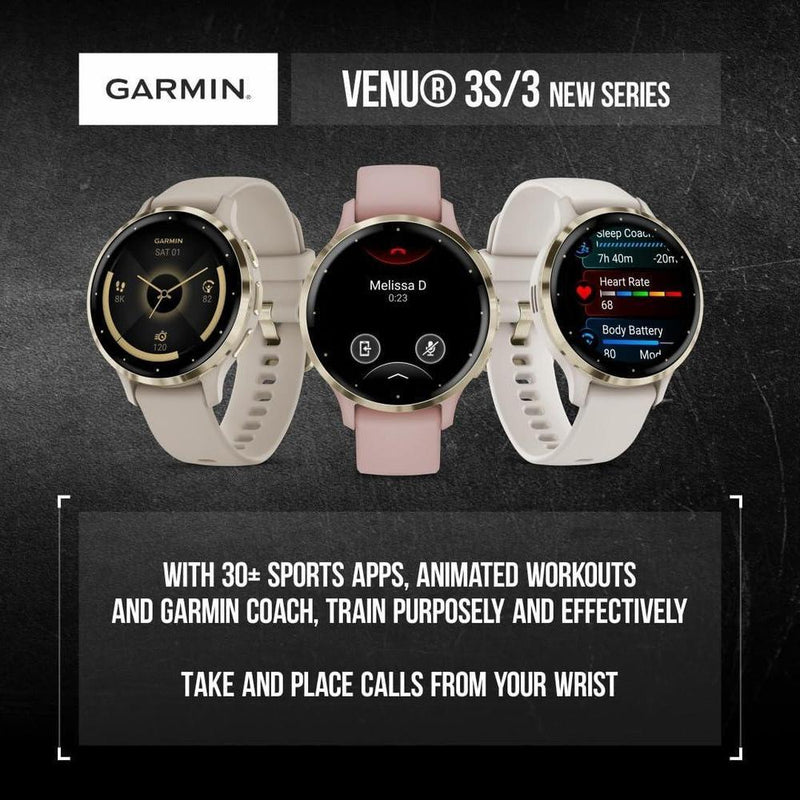 Smartwatch Garmin Venu 3 Gps Pantalla Amoled 45 Mm Funciones Avanzadas De Salud Y Fitness 14 Días De Batería