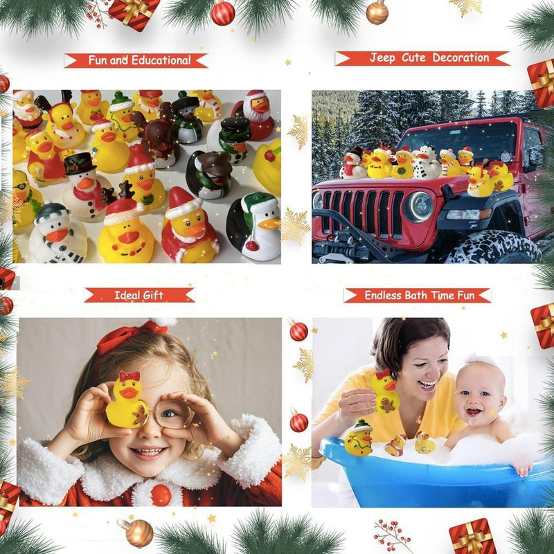 Calendario de Adviento 2025 con patos de goma, 24 días de sorpresas, regalo de cuenta regresiva para niños y adolescentes