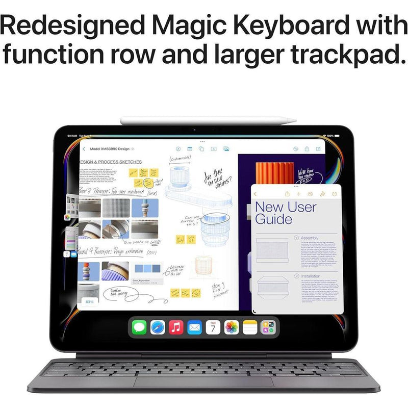 Apple Funda con teclado mágico para iPad Pro 11, experiencia de escritura, trackpad integrado, color negro