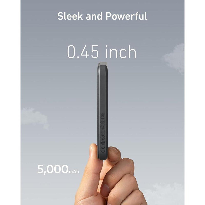 Anker Cargador magnético 621, banco de energía de 5000 mAh con USB-C, MagSafe compatible para iPhone 16/15/14/13/12