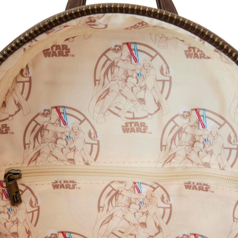Loungefly Star Wars Obi Wan Kenobi Cosplay, bolso de hombro con doble correa