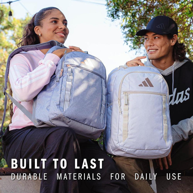 Mochila grande adidas Excel para hombres y mujeres, duradera para laptop y uso atlético