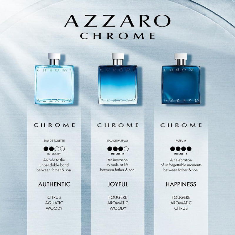 Azzaro Chrome Parfum Fresh Aromatic Mens Cologne