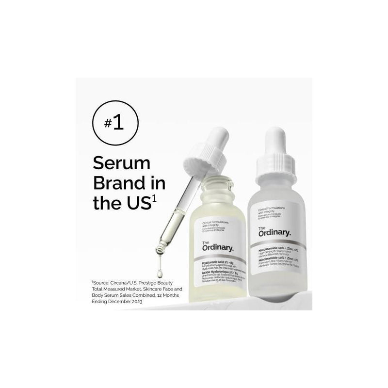 Set De Sueros The Ordinary AHA 30% + BHA 2% Ácido Hialurónico 30ml
