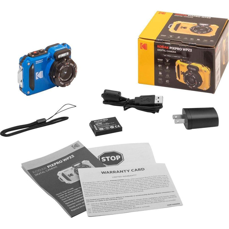 Kodak PIXPRO WPZ2 - Cámara digital + estuche negro para apuntar y disparar + tarjeta microSDHC de 32 GB