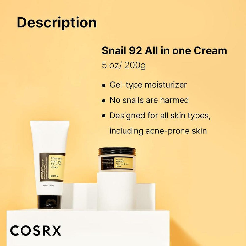 Crema Todo en Uno con Mucina de Caracol 92%