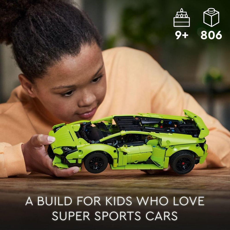 LEGO Technic Lamborghini Huracán Tecnica, kit para jóvenes aficionados a la ingeniería y coleccionistas de autos deportivos